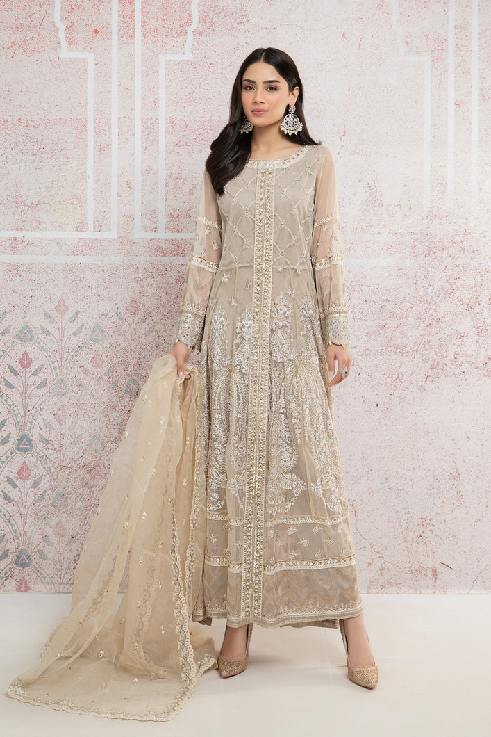 Buy Suit Off White SF-EA21-03 | Maria B Ready to Wear Online dresses UK 2021 Rejoice this season with balance of dynamic hues with Pakistani Wedding designer clothes 2021 from the top fashion designer such as MARIA. B online in UK & USA Express shipping to London Manchester & worldwide from Lebaasonline