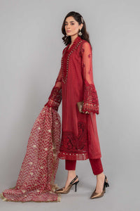 Buy Maria B Suit Maroon SF-SS21-08 Ready to Wear and Stitched. Straight shirt with embroidered border and sleeves paired with tissue embroidered gharara and contrast foiled printed dupatta. BUY PAK DRESS, MARIA B MPRINT EID DRESS, MARIA B M PRINT LAWN 2021 AT PAKISTANI DRESSES ONLINE from LebaasOnline in UK & USA!