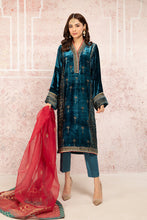 Load image into Gallery viewer, Buy Maria B Suit Blue SF-W21-09 Blue color Ready to Wear. READY MADE MARIA B BRIDAL COLLECTION UK 2021 Rejoice this season with balance of dynamic hues with  Pakistani Wedding designer clothes 2021 from the top fashion designer such as MARIA. B online in UK &amp; USA Express shipping to London Manchester &amp; worldwide 