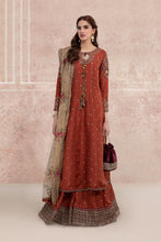 Load image into Gallery viewer, Buy Maria B Suit Rust SF-W21-10 Rust color Ready to Wear. READY MADE MARIA B BRIDAL COLLECTION UK 2021 Rejoice this season with balance of dynamic hues with  Pakistani Wedding designer clothes 2021 from the top fashion designer such as MARIA. B online in UK &amp; USA Express shipping to London Manchester &amp; worldwide 