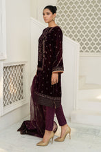Load image into Gallery viewer, Buy Suit Purple SF-W22-11 | Maria B Ready to Wear Online dresses UK 2022 Rejoice this season with balance of dynamic hues with PAKISTANI WEDDING DRESSES ONLINE UK from the top fashion designer such as MARIA. B online in UK &amp; USA Express shipping to London Manchester &amp; worldwide from Lebaasonline only