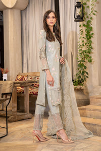 Buy Suit Grey SF-W22-63 | Maria B Ready to Wear Online dresses UK 2021 Rejoice this season with balance of dynamic hues with PAKISTANI WEDDING DRESSES ONLINE UK from the top fashion designer such as MARIA. B online in UK & USA Express shipping to London Manchester & worldwide from Lebaasonline only