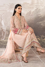 Load image into Gallery viewer, Buy Maria B Silk Net &#39;21 | SN-101 Peach @lebaasonline. Maria b Silk Net Collection 2021 has varied variety of colors. Pakistani Silk dresses USA are exclusively in demand for evening &amp; Party Wear. Pakistani Bridal dresses online UK can be customized at our designer boutique in USA, France from Lebaasonline SALE!