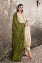 Load image into Gallery viewer, Buy Maria B Silk Net &#39;21 | SN-102 Off-White dress @lebaasonline. Maria b Silk Net Collection 2021 has varied variety of colors. Pakistani Silk dresses USA are exclusively in demand for evening &amp; Party Wear. Pakistani Wedding dresses online UK can be customized at our designer boutique in USA, France from Lebaasonline