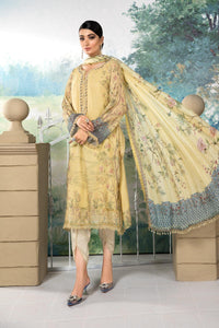 Buy Maria B Silk Net '21 | SN-107 Yellow @lebaasonline. Maria b Silk Net Collection 2021 has varied variety of colors. Pakistani Silk dresses USA are exclusively in demand for evening & Party Wear. Pakistani Bridal dresses online UK can be customized at our designer boutique in USA, France from Lebaasonline SALE!