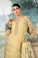 Load image into Gallery viewer, Buy Maria B Silk Net &#39;21 | SN-107 Yellow @lebaasonline. Maria b Silk Net Collection 2021 has varied variety of colors. Pakistani Silk dresses USA are exclusively in demand for evening &amp; Party Wear. Pakistani Bridal dresses online UK can be customized at our designer boutique in USA, France from Lebaasonline SALE!