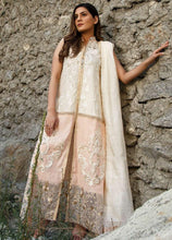 Load image into Gallery viewer, ZUNUJ | SOIREE FORMAL COLLECTION 2021 | LARKSPUR | D-05 Peach Dress exclusively available @lebaasonline. ZUNUJ PAKISTANI SUITS ONLINE is available for evening/party wear. We have various other brands such as MARIA B, SANA SAFINAZ. PAKISTANI BRIDAL DRESSES ONLINE UK can be customized in USA, France, UK at LEBAASONLINE