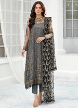 Load image into Gallery viewer, Zarif - Graphite PAKISTANI DRESSES &amp; READY MADE PAKISTANI CLOTHES UK. Buy Zarif UK Embroidered Collection of Winter Lawn, Original Pakistani Brand Clothing, Unstitched &amp; Stitched suits for Indian Pakistani women. Next Day Delivery in the U. Express shipping to USA, France, Germany &amp; Australia 