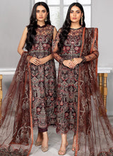 Load image into Gallery viewer, Zarif - Mocha PAKISTANI DRESSES &amp; READY MADE PAKISTANI CLOTHES UK. Buy Zarif UK Embroidered Collection of Winter Lawn, Original Pakistani Brand Clothing, Unstitched &amp; Stitched suits for Indian Pakistani women. Next Day Delivery in the U. Express shipping to USA, France, Germany &amp; Australia 