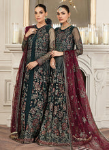 Load image into Gallery viewer, Zarif - Pine Green PAKISTANI DRESSES &amp; READY MADE PAKISTANI CLOTHES UK. Buy Zarif UK Embroidered Collection of Winter Lawn, Original Pakistani Brand Clothing, Unstitched &amp; Stitched suits for Indian Pakistani women. Next Day Delivery in the U. Express shipping to USA, France, Germany &amp; Australia 