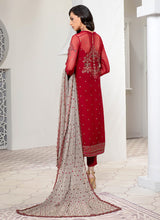 Load image into Gallery viewer, Zarif - Crimson PAKISTANI DRESSES &amp; READY MADE PAKISTANI CLOTHES UK. Buy Zarif UK Embroidered Collection of Winter Lawn, Original Pakistani Brand Clothing, Unstitched &amp; Stitched suits for Indian Pakistani women. Next Day Delivery in the U. Express shipping to USA, France, Germany &amp; Australia 